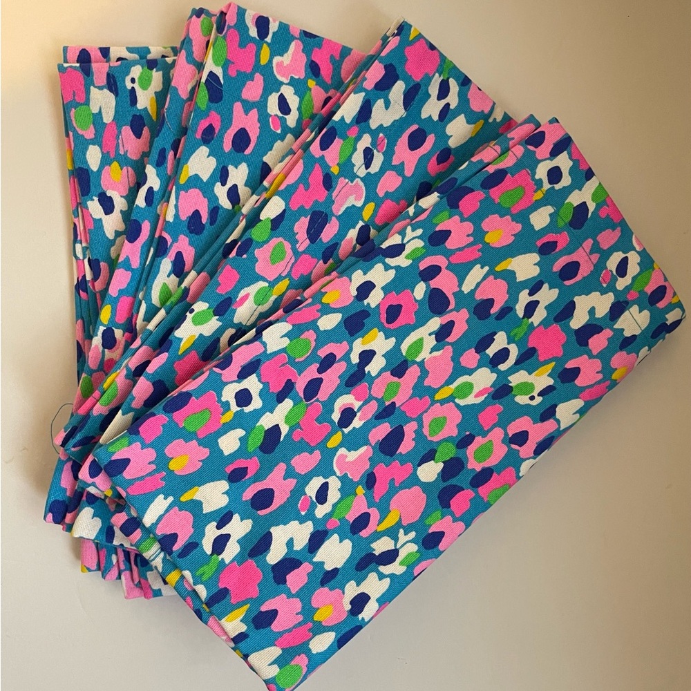 Lilly Pulitzer Cloth Napkins Hottie Dottie Set of 4
